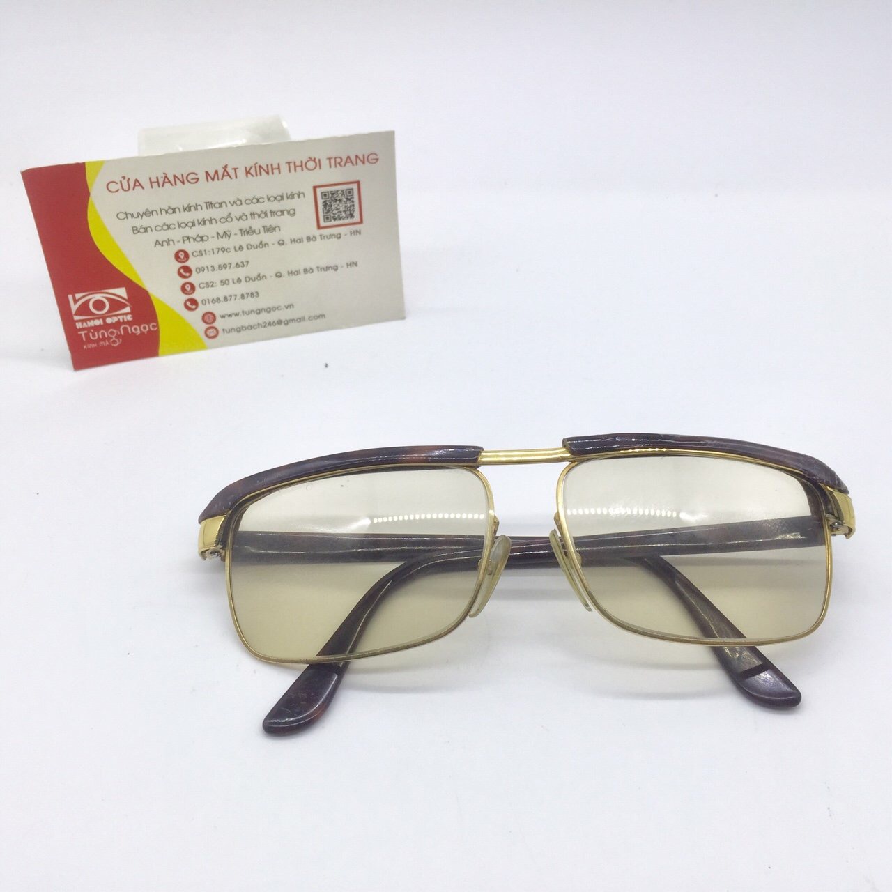 Phục chế kính Essel cổ bọc vàng 1940