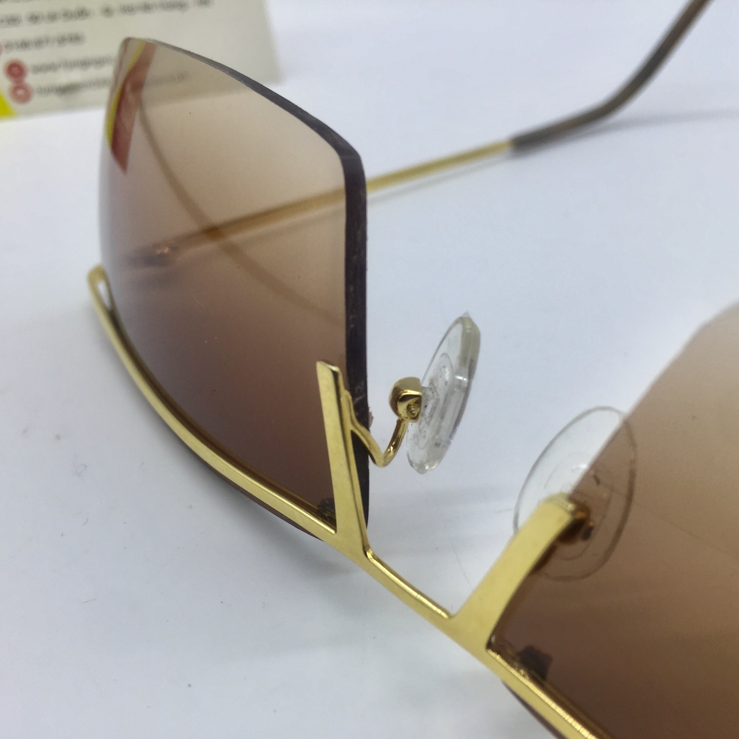 Mạ lắc kê vàng hồng 24K kính Kenzia gọng mắt khoan.
