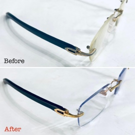 Mạ vàng Cartier, thay mắt viễn Essilor, phục hồi càng gỗ hư hỏng