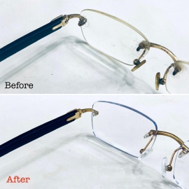 Mạ vàng Cartier, thay mắt viễn Essilor, phục hồi càng gỗ hư hỏng